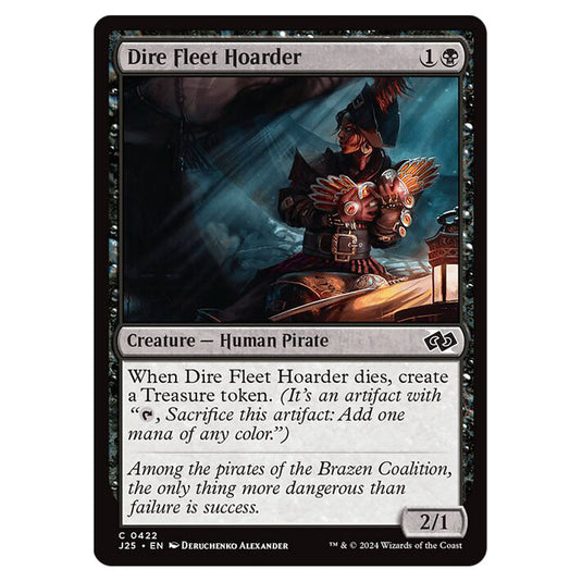 Dire Fleet Hoarder 0422 card from the Magic The Gathering set Foundations Jumpstart