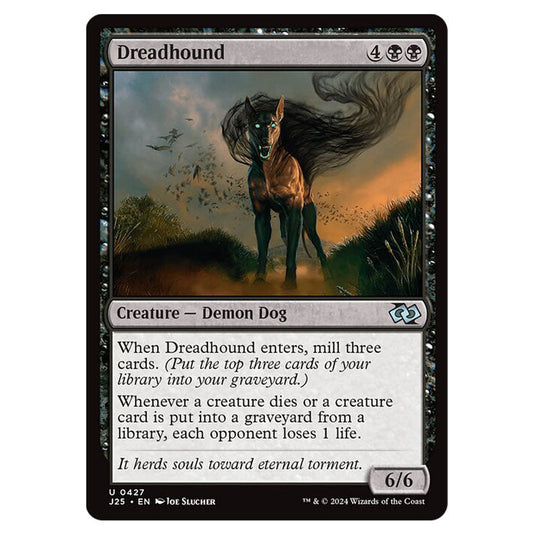 Dreadhound 0427 card from the Magic The Gathering set Foundations Jumpstart