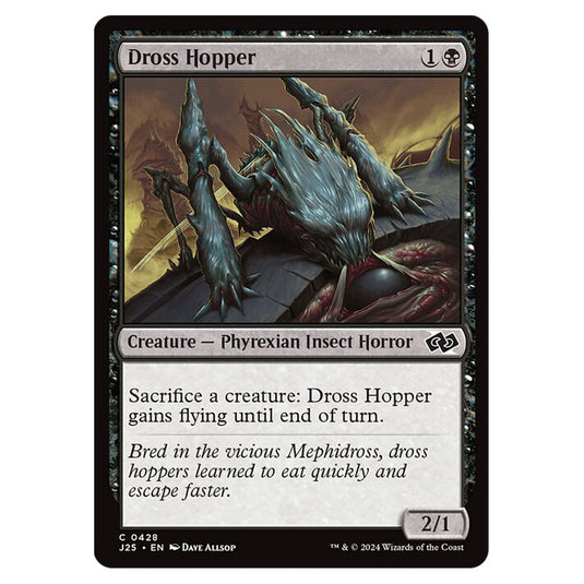 Dross Hopper 0428 card from the Magic The Gathering set Foundations Jumpstart