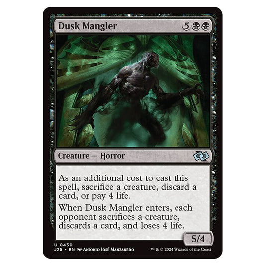 Dusk Mangler 0430 card from the Magic The Gathering set Foundations Jumpstart