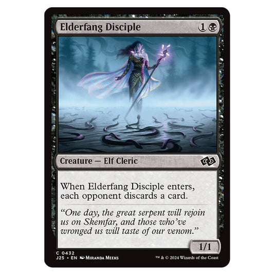 Elderfang Disciple 0432 card from the Magic The Gathering set Foundations Jumpstart