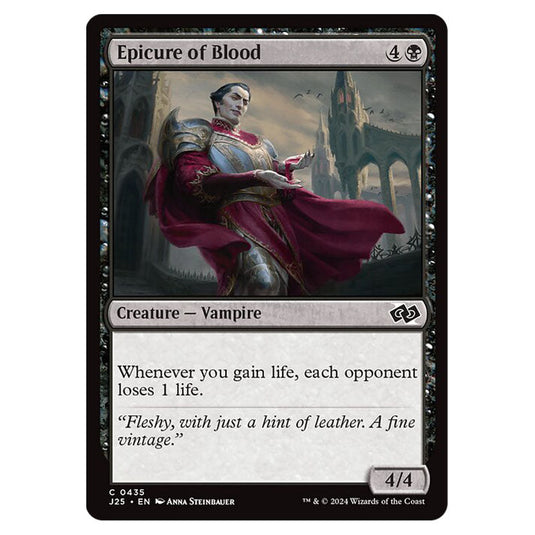 Epicure of Blood 0435 card from the Magic The Gathering set Foundations Jumpstart