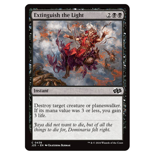 Extinguish the Light 0438 card from the Magic The Gathering set Foundations Jumpstart