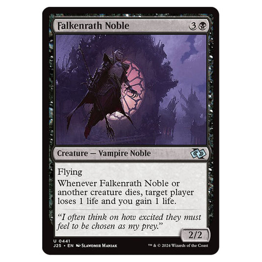 Falkenrath Noble 0441 card from the Magic The Gathering set Foundations Jumpstart