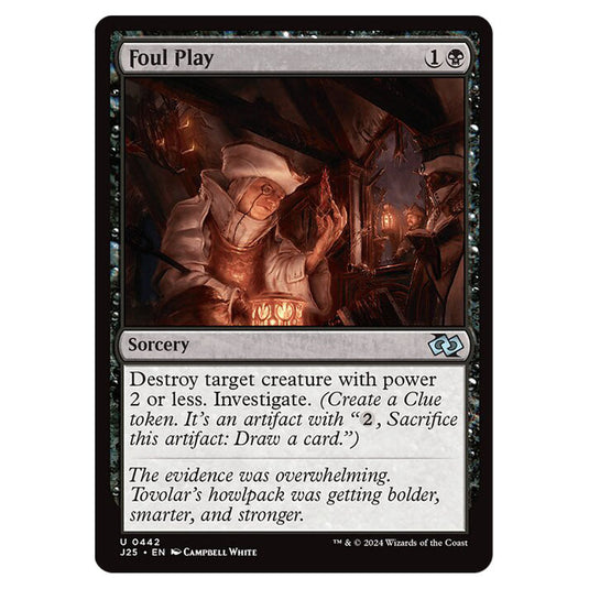 Foul Play 0442 card from the Magic The Gathering set Foundations Jumpstart