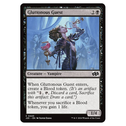 Gluttonous Guest 0445 card from the Magic The Gathering set Foundations Jumpstart