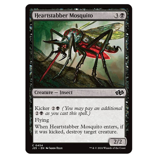 Heartstabber Mosquito 0454 card from the Magic The Gathering set Foundations Jumpstart