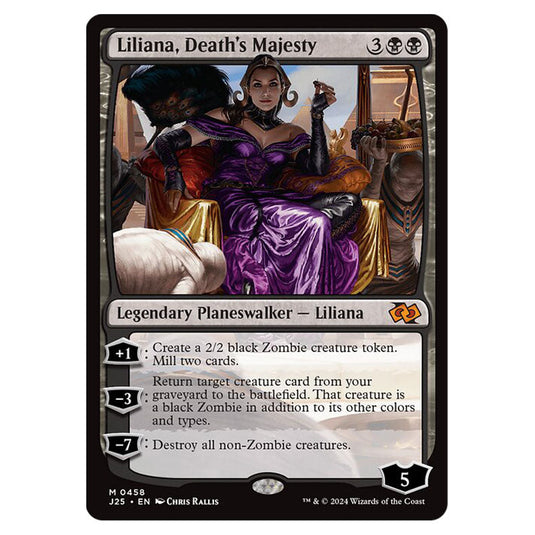 Liliana, Death's Majesty 0458 card from the Magic The Gathering set Foundations Jumpstart