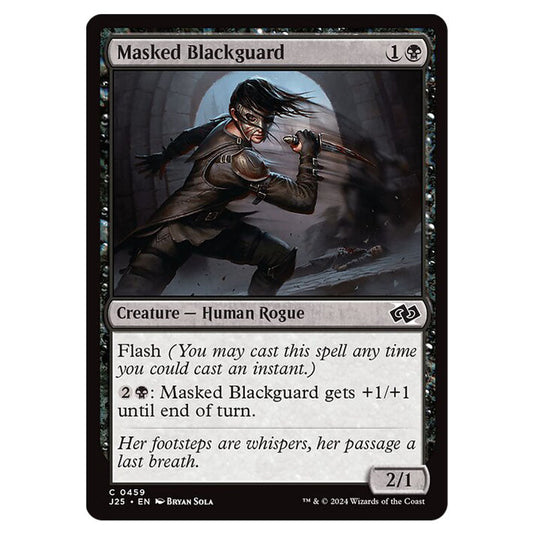 Masked Blackguard 0459 card from the Magic The Gathering set Foundations Jumpstart