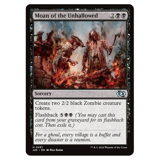 Moan of the Unhallowed 0461 card from the Magic The Gathering set Foundations Jumpstart