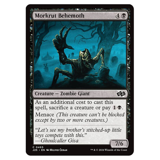 Morkrut Behemoth 0465 card from the Magic The Gathering set Foundations Jumpstart