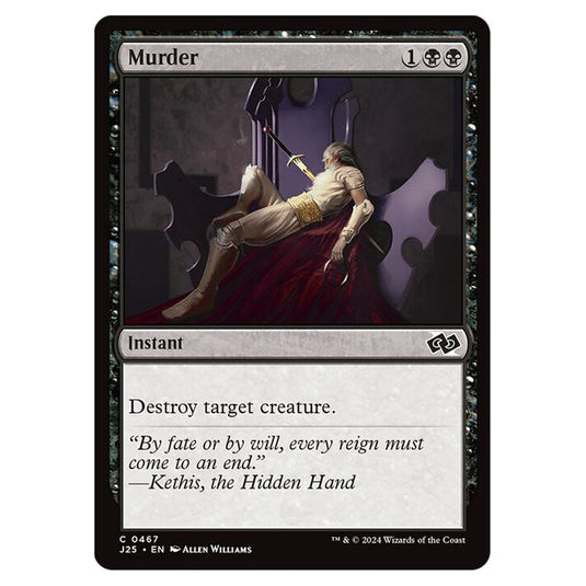 Murder 0467 card from the Magic The Gathering set Foundations Jumpstart