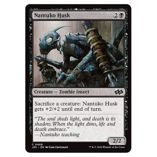 Nantuko Husk 0468 card from the Magic The Gathering set Foundations Jumpstart