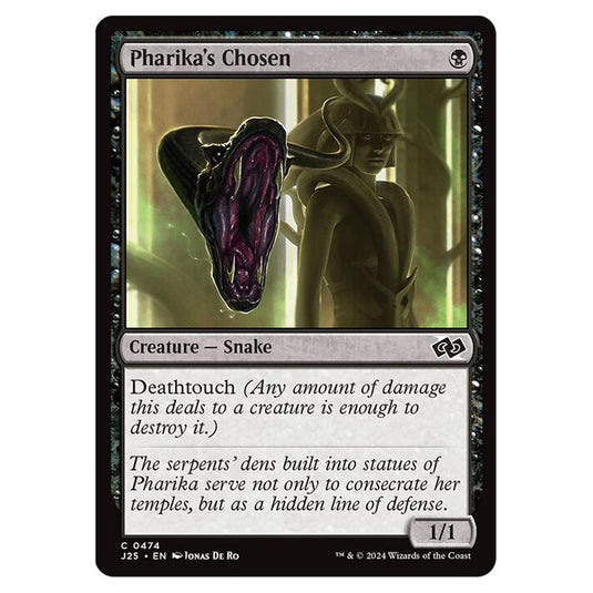 Pharika's Chosen 0474 card from the Magic The Gathering set Foundations Jumpstart