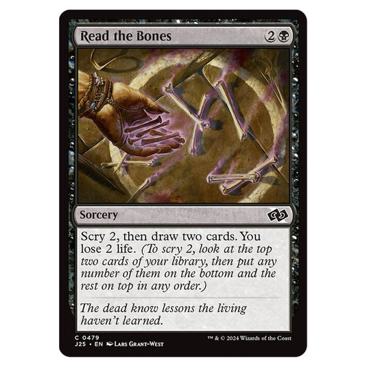 Read the Bones 0479 card from the Magic The Gathering set Foundations Jumpstart