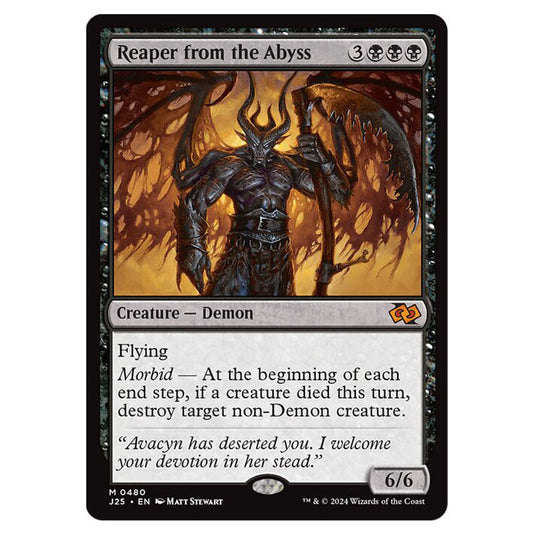 Reaper from the Abyss 0480 card from the Magic The Gathering set Foundations Jumpstart