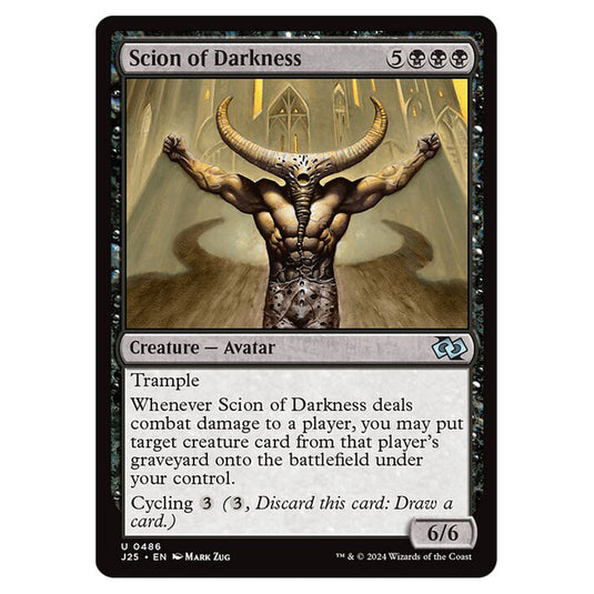 Scion of Darkness 0486 card from the Magic The Gathering set Foundations Jumpstart