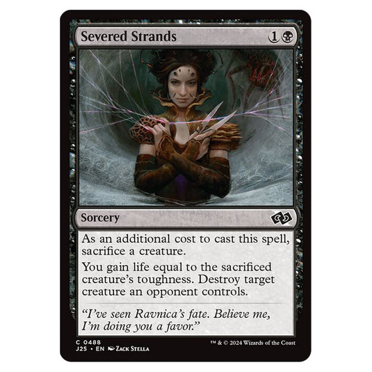 Severed Strands 0488 card from the Magic The Gathering set Foundations Jumpstart