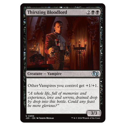 Thirsting Bloodlord 0494 card from the Magic The Gathering set Foundations Jumpstart