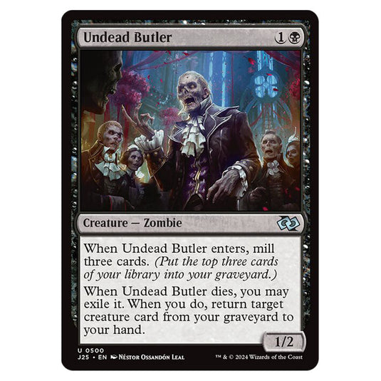 Undead Butler 0500 card from the Magic The Gathering set Foundations Jumpstart