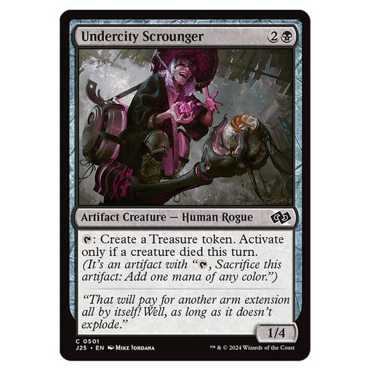 Undercity Scrounger 0501 card from the Magic The Gathering set Foundations Jumpstart