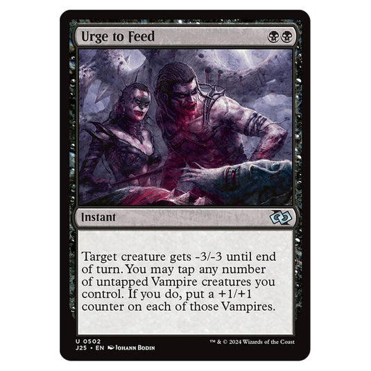 Urge to Feed 0502 card from the Magic The Gathering set Foundations Jumpstart