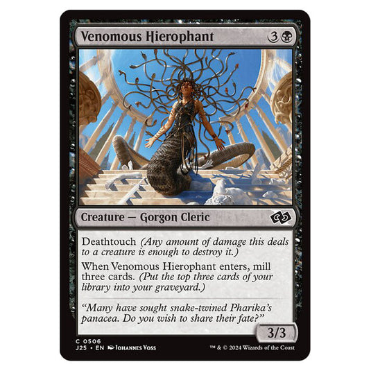 Venomous Hierophant 0506 card from the Magic The Gathering set Foundations Jumpstart