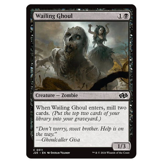 Wailing Ghoul 0511 card from the Magic The Gathering set Foundations Jumpstart