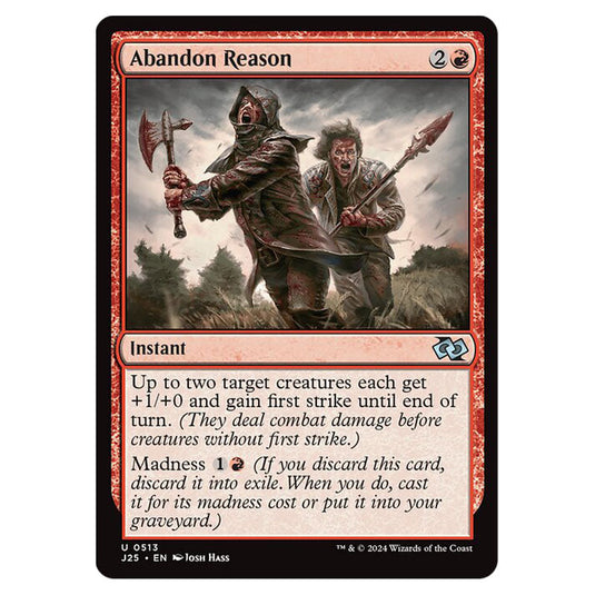 Abandon Reason 0513 card from the Magic The Gathering set Foundations Jumpstart