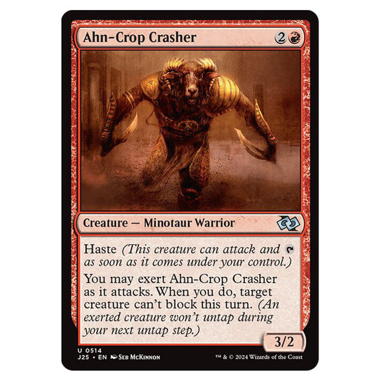 Ahn-Crop Crasher 0514 card from the Magic The Gathering set Foundations Jumpstart