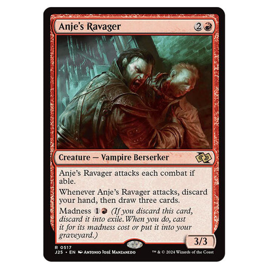 Anje's Ravager 0517 card from the Magic The Gathering set Foundations Jumpstart