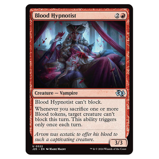 Blood Hypnotist 0522 card from the Magic The Gathering set Foundations Jumpstart