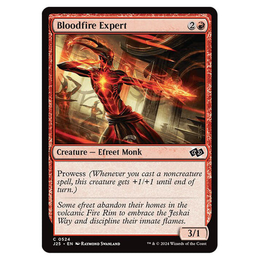 Bloodfire Expert 0524 card from the Magic The Gathering set Foundations Jumpstart