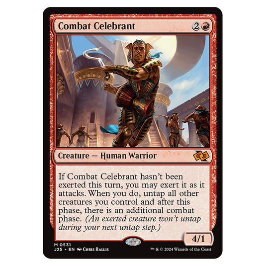 Combat Celebrant 0531 card from the Magic The Gathering set Foundations Jumpstart