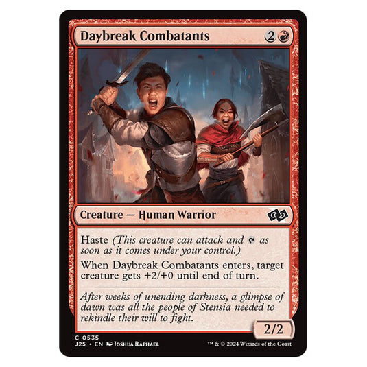 Daybreak Combatants 0535 card from the Magic The Gathering set Foundations Jumpstart