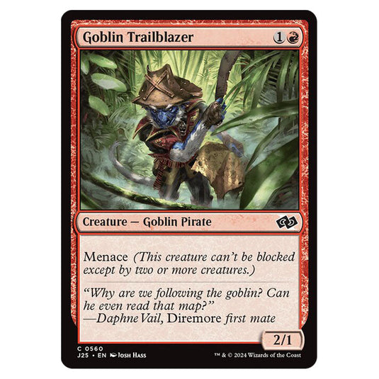 Goblin Trailblazer 0560 card from the Magic The Gathering set Foundations Jumpstart