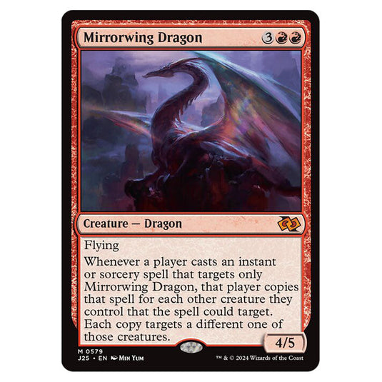 Mirrorwing Dragon 0579 card from the Magic The Gathering set Foundations Jumpstart