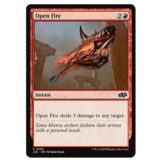 Open Fire 0583 card from the Magic The Gathering set Foundations Jumpstart