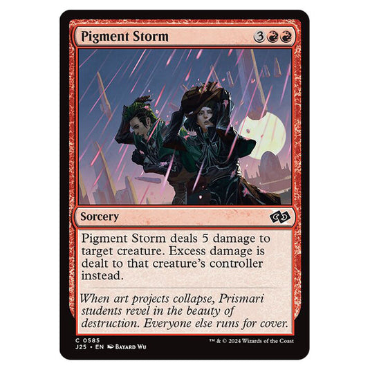 Pigment Storm 0585 card from the Magic The Gathering set Foundations Jumpstart