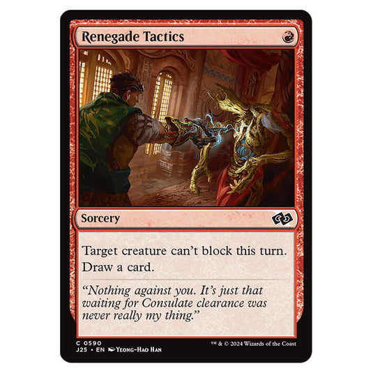 Renegade Tactics 0590 card from the Magic The Gathering set Foundations Jumpstart