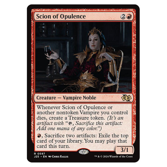 Scion of Opulence 0597 card from the Magic The Gathering set Foundations Jumpstart