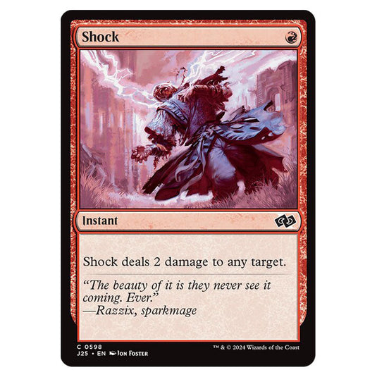 Shock 0598 card from the Magic The Gathering set Foundations Jumpstart