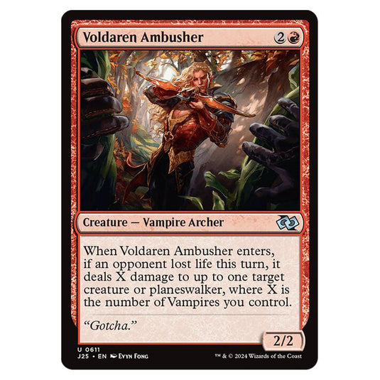 Voldaren Ambusher 0611 card from the Magic The Gathering set Foundations Jumpstart