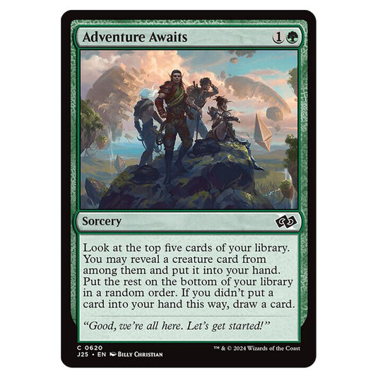 Adventure Awaits 0620 card from the Magic The Gathering set Foundations Jumpstart