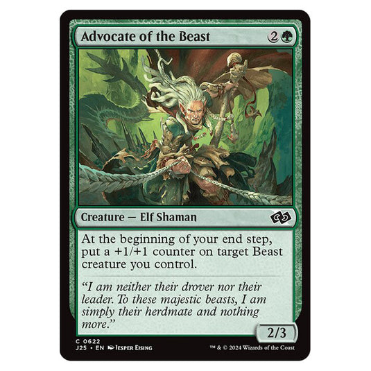 Advocate of the Beast 0622 card from the Magic The Gathering set Foundations Jumpstart