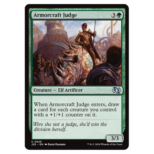 Armorcraft Judge 0629 card from the Magic The Gathering set Foundations Jumpstart