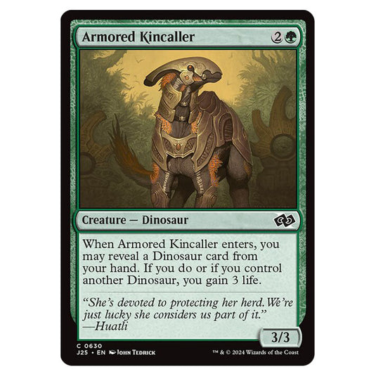 Armored Kincaller 0630 card from the Magic The Gathering set Foundations Jumpstart