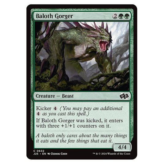 Baloth Gorger 0632 card from the Magic The Gathering set Foundations Jumpstart