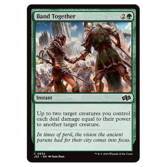 Band Together 0634 card from the Magic The Gathering set Foundations Jumpstart