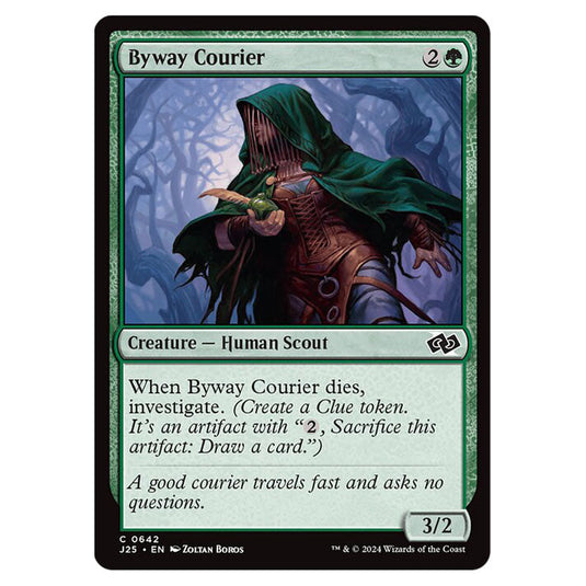 Byway Courier 0642 card from the Magic The Gathering set Foundations Jumpstart